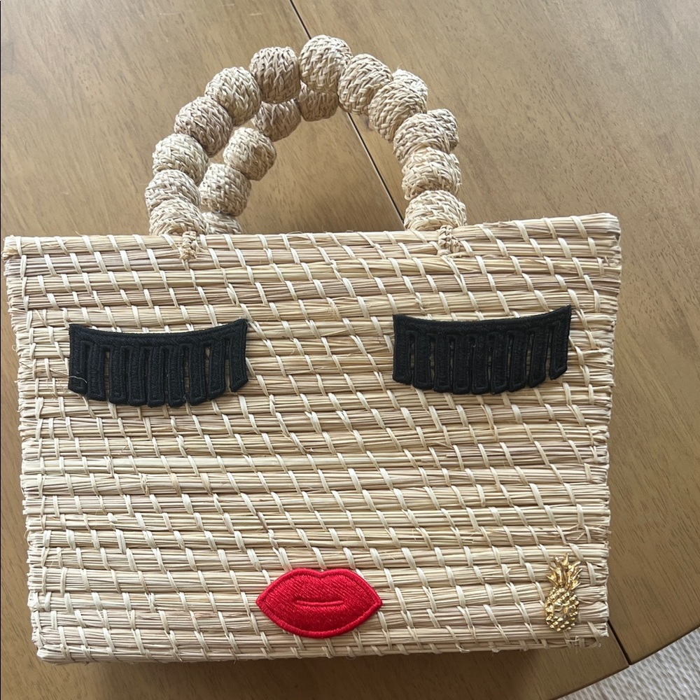 Woven Face Design Handbag